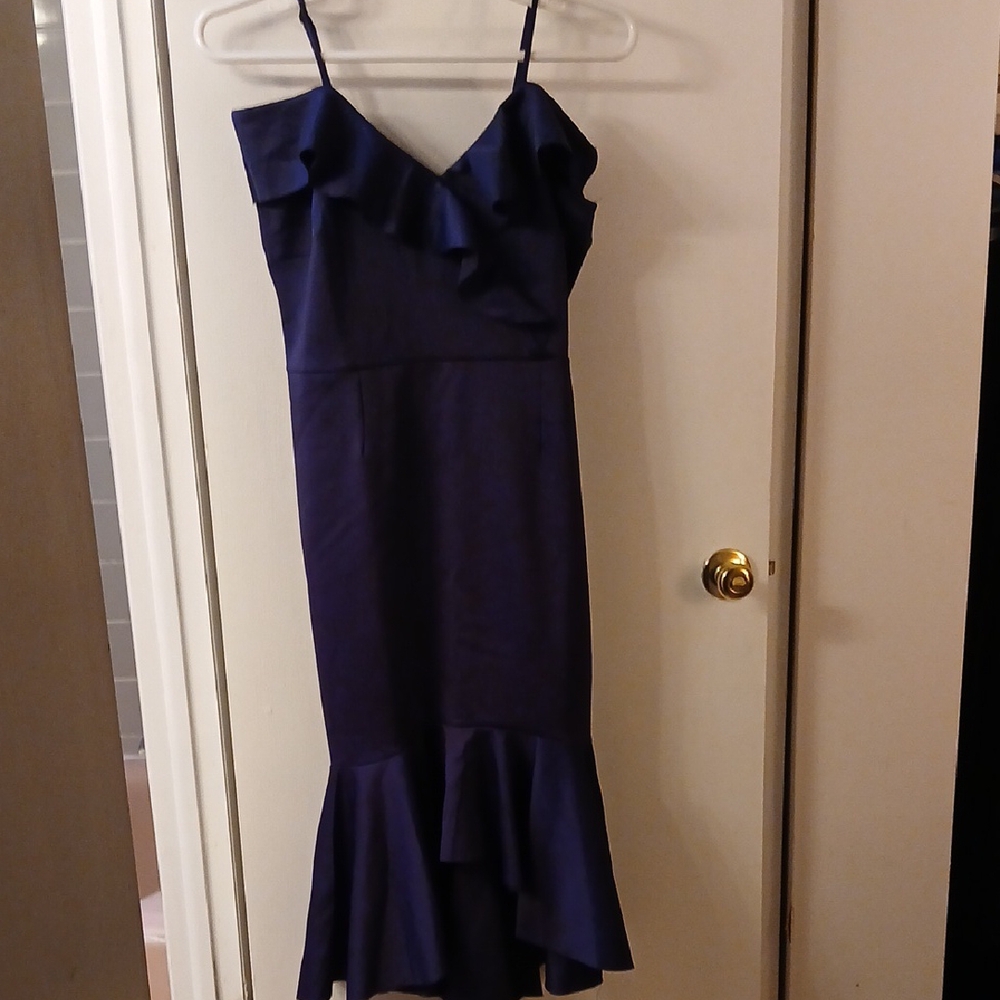 VENUS High Low Dress in Deep Purple